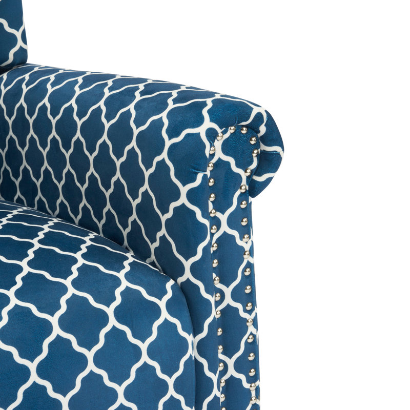 31.5"Wide Wing Back Upholstered Armchair With Nailhead Trim