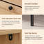 Armoire de rangement à chaussures 2 portes avec façades en rotin et tiroir