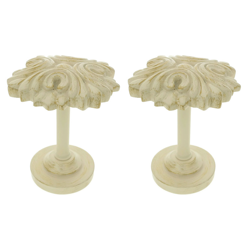 Retenue de rideau Beltran Drapery Medallion, Blanc doré de France