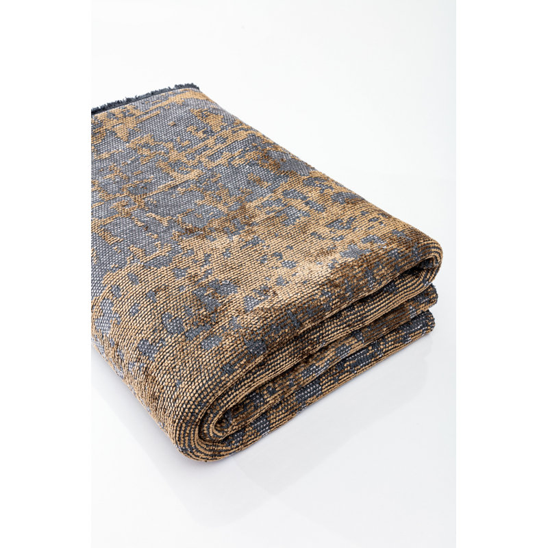 Rapture Brown/Gray Luxury Area Rug, Rectangle 7'10" x 11'2"