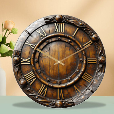 Horloge murale rétro vintage 12 po