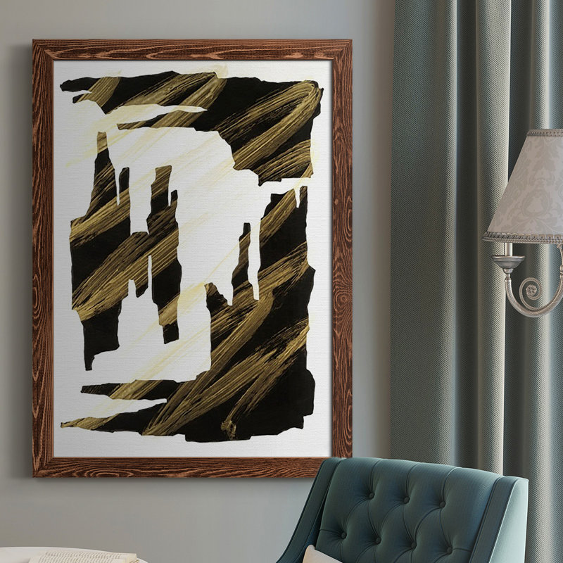 Onyx Obelisks II - impression d'un seul cadre photo, H 43,5 po x l 31,5 po, Toile avec cadre érable, Pas de tapis