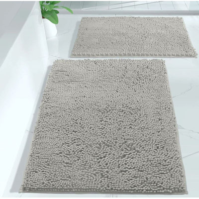 Tapis de salle de bain gris chaud