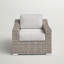 Chaise de patio entièrement assemblée avec coussins-397611890