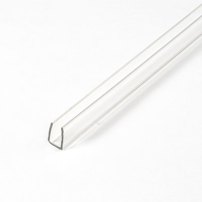 Rail de moulage en plastique transparent de 0,53 po d'épaisseur x 0,25 po de largeur x 36 po de longueur