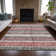 Machine Washable Indoor/Outdoor Xhevrie Burgundy Rug