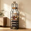 Wine Bottle & Glass Rack Brown