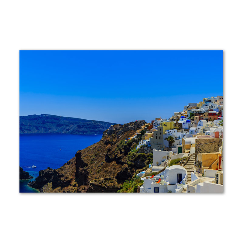 Santorini Greece - Wrapped Canvas Print