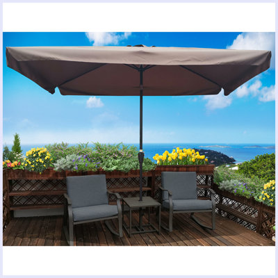 Parasol de patio 10 pi 6,5 pi