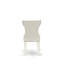 3 Piece Dining Set Contains a Square Dining Room Table and 2 Doeskin Linen Fabric Upholstered Parson Chairs, Linen White-1276459911-1276480590-1276480591