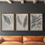 «Vintage Fern Study II», ensemble de 3 reproductions d'art sur toile-59877553-59877566