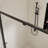 44-48" W X 72" H Scalable Adjustable Frame Shower Door With 1/4"(6Mm) Clear SGCC Tempered Glass,Transparent Safety Film For Glass,Aluminium Alloy Matte Black Finish ,Reversible Installation