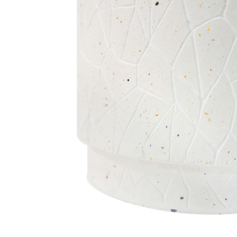 Sleek Outdoor Side Table with Weather-Resistant Terrazzo Finish
