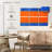 Avery Blue And Orange Abstract Theme IV-108171694