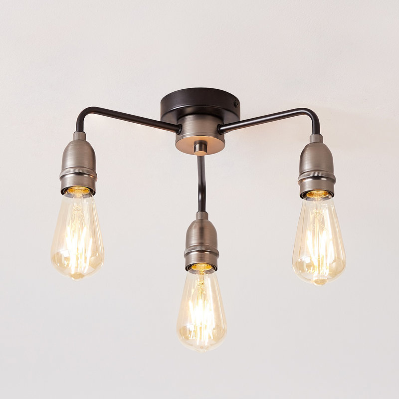 Pelletier Semi Flush Mount, Silver