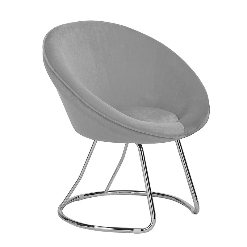 Millie Upholstered Barrel Chair, Grey