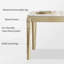 Ensemble de table de salle à manger rectangulaire moderne de style français-103400220