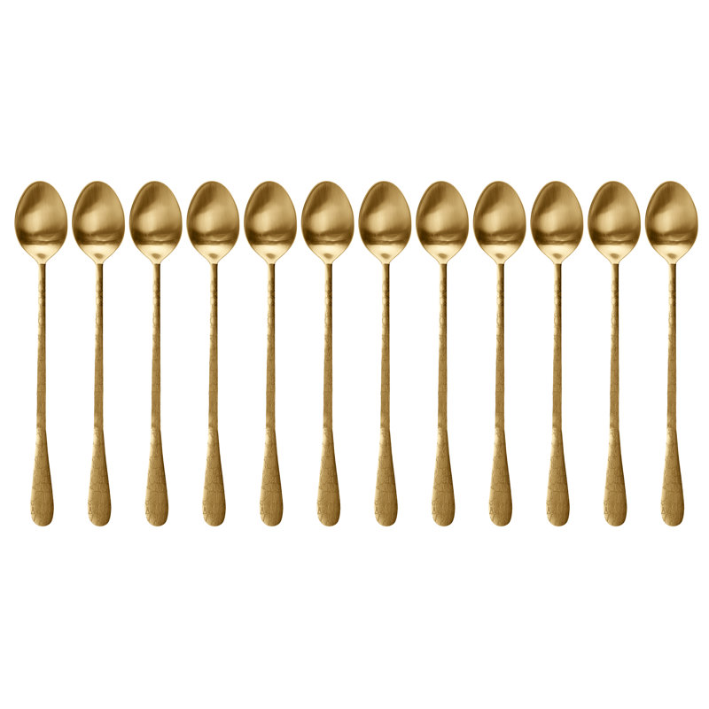 Coccodrillo Ice Tea Spoon, Ice Gold