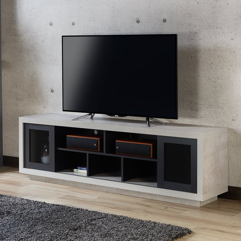 Cioffi Unfinished TV Stand for TVs up to 78", Black