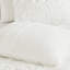 Housse de couette en coton 3 pièces pour lit double / grand, avec attaches de fixation et lit double / grand bouton
