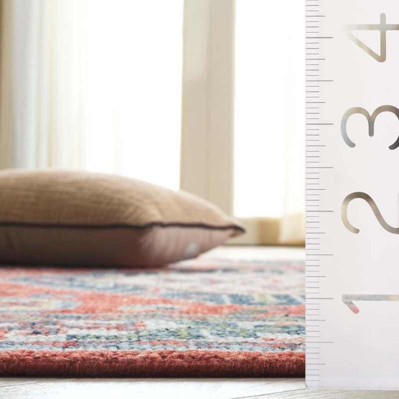 Samarkand 119 Area Rug In Red / Beige, Rectangle 6' x 9'