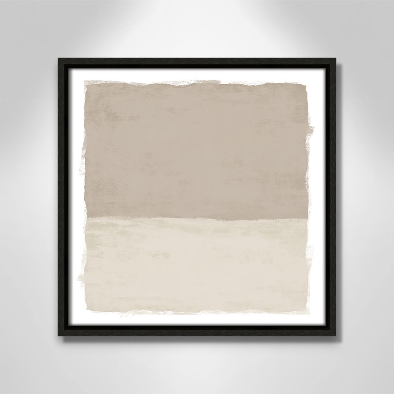 «Silent Sands I» par Natalie Carpentieri, Espresso, H 13,5 po x l 13,5 po