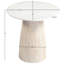 Table de bout en marbre et bois Liona Christin-1380695439