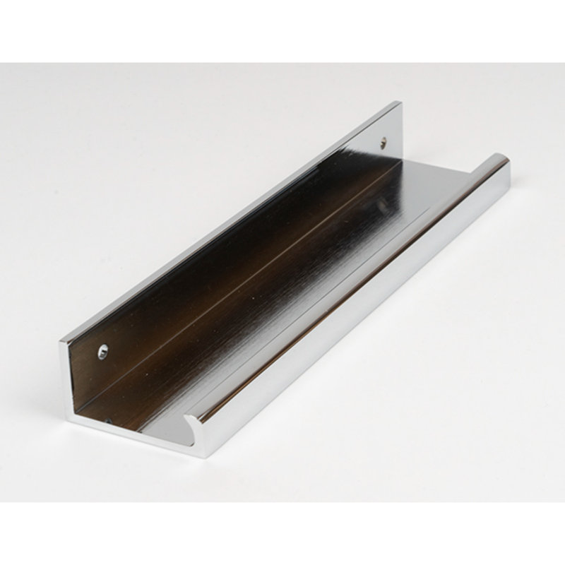 Polished Brass 50Mm Plain Edge Pull, 17 cm, Polished Chrome