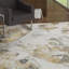 Tapis ivoire / doré Linney-581717517