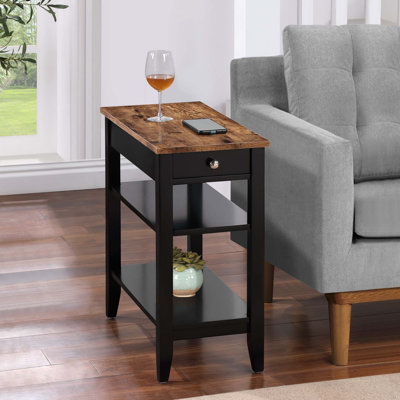 Carbin End Table with Drawer and Shelves