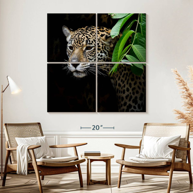 Lurking Jaguar, 57" H x 57" W