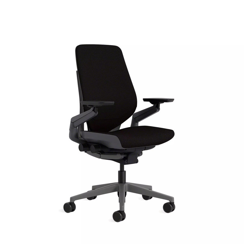 Steelcase Gesture Task Chair, Onyx, Dark, Hard Floor