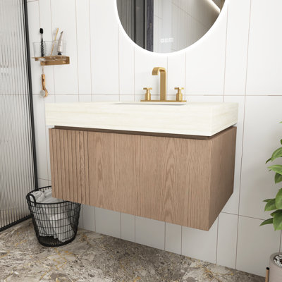 Meuble-lavabo Heidelberg Woodgrain