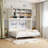 84.2" Queen Size Murphy Bed with Storage - Wall-Mounted Space Saving Design