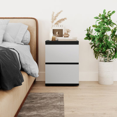 Baptistine 36cm W Particle Board / Chipboard Bedside Table