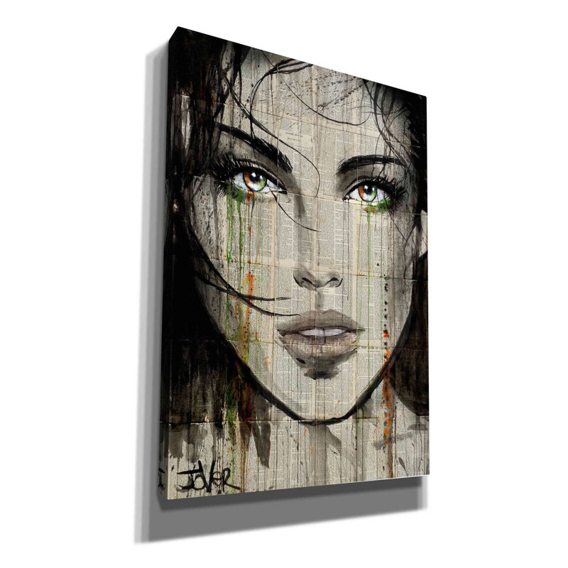 «Autre genre» par Loui Jover, art mural sur toile, H 26 po x l 18 po x P 0,75 po