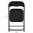 Haddan 44cm H Upholstered Metal Side Chair in Black