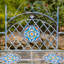 Banc de jardin en mosaïque en métal San Marino - Sardaigne - L 47,25 po