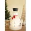 Bonhomme de neige en métal peint