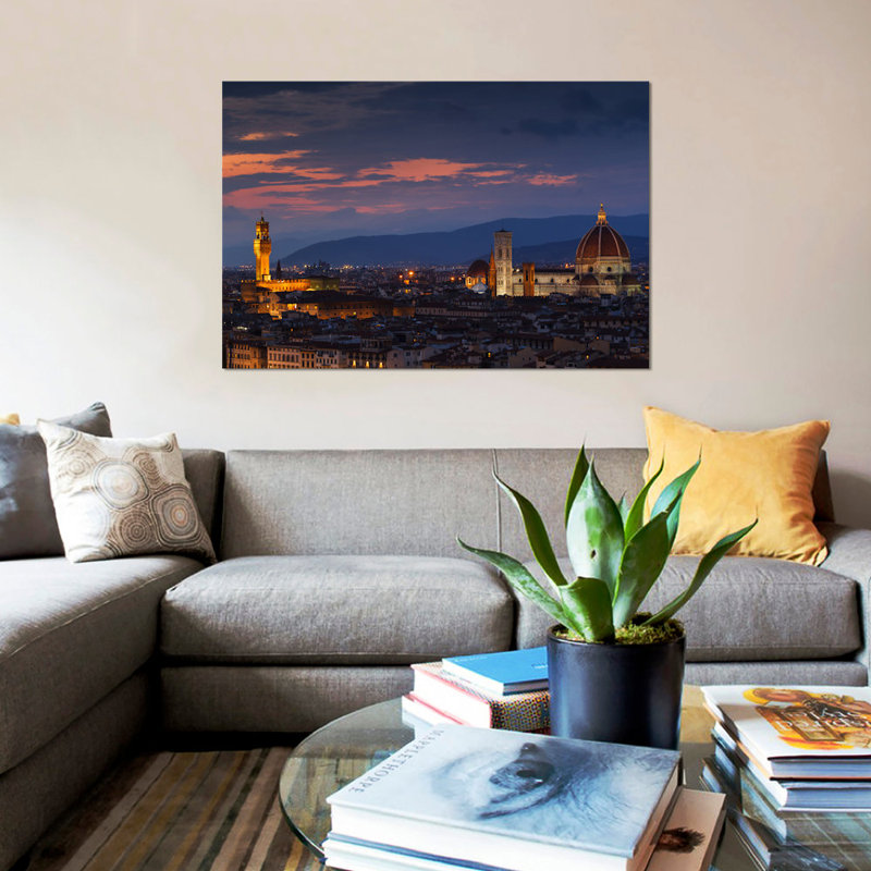 « firenze », reproduction de photo sur toile, H 8 po x l 12 po x P 0,75 po, Toile tendue, Pas de tapis