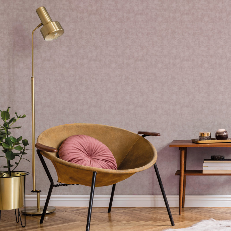 Luxe Matte Plain Wallpaper, Pink