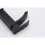 Waterfall Spout Single Handle Faucet For Bathroom Sink With Pop - Up Drain And Overflow, Matte Black Rust Stainless Steel, Beautiful Flow Overflow Sinks, Corrosion Stable Design