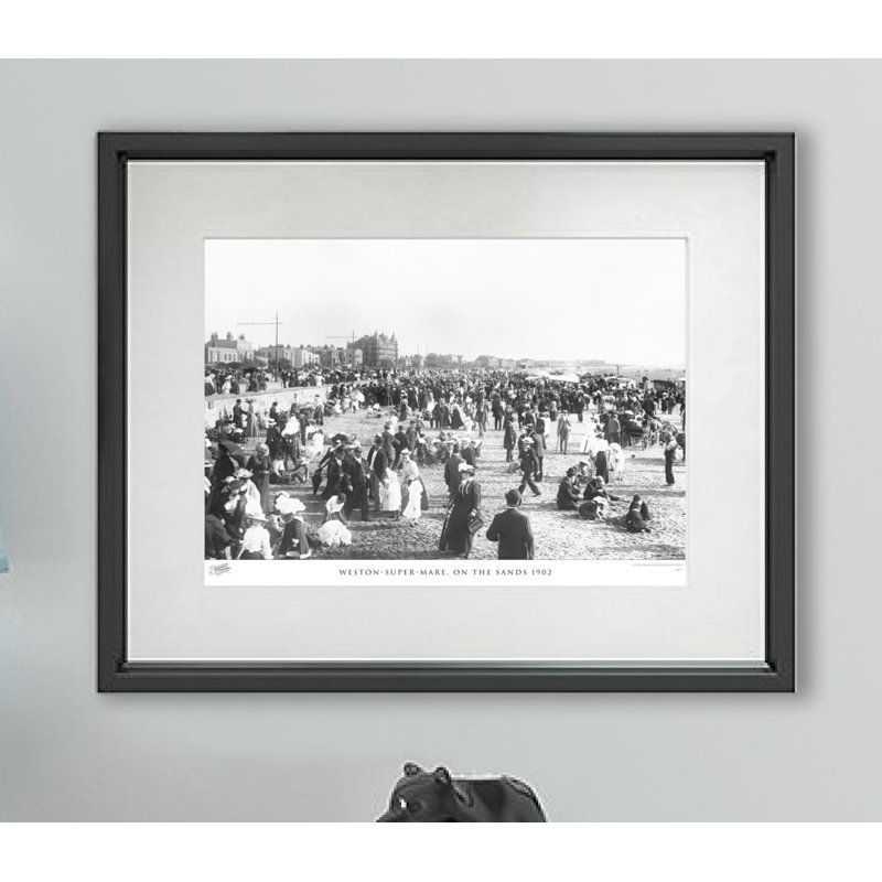 Weston-Super-Mare, On The Sands 1902 - Single Picture Frame Print, 45cm H X 60cm W x 2cm D