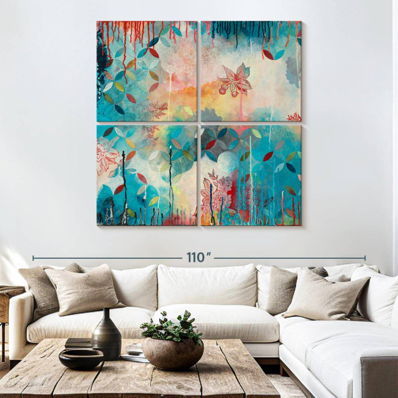 Tranquil Eden III, 74" H x 74" W