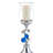 20.5" Tall Polyresin" Dazzle" Candleholder, Silver Finish