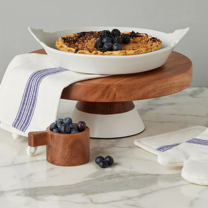 Mod White Cake Stand, Medium