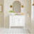 Rivers 40'' Single Bathroom Vanity with Carrara Marble Top-86883150