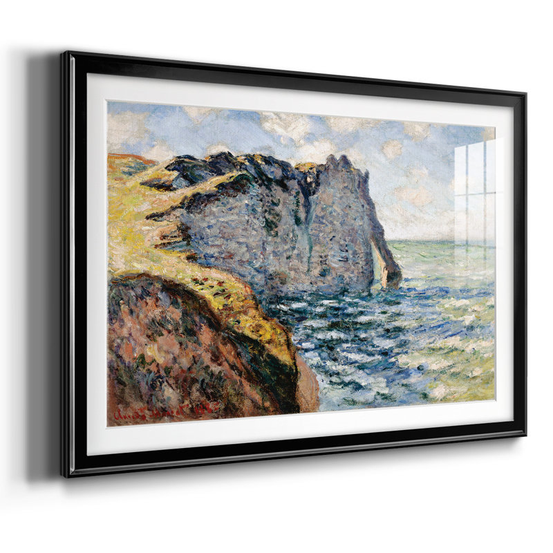 Monet, impression encadrée sur papier par Claude Monet, Noir, H 19 po x l 27 po x P 1,5 po
