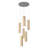 6 - Light Dimmable LED Geometric Chandelier