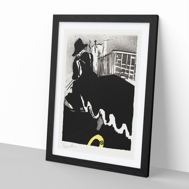 Last Ballad by Henri de Toulouse-Lautrec - Picture Frame Painting, 36cm H x 27cm W x 2cm D, Black Framed